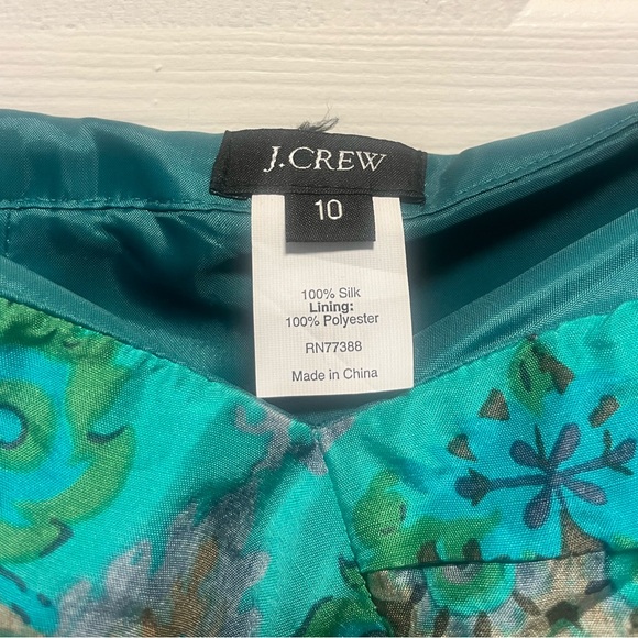 J Crew - Women’s Silk Paisley Dress - Size 10 - Picture 3 of 9